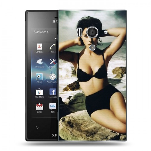 Дизайнерский пластиковый чехол для Sony Xperia acro S Моника Белуччи