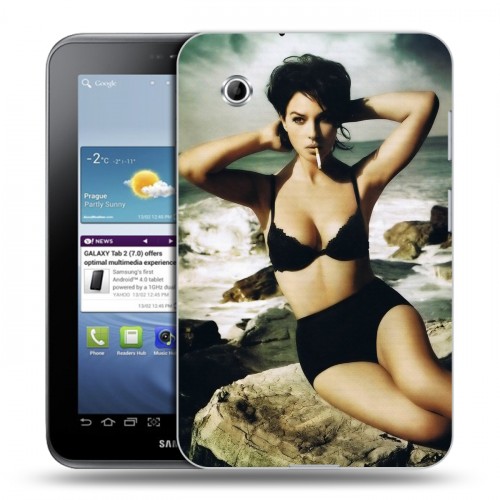 Дизайнерский силиконовый чехол для Samsung Galaxy Tab 2 7.0 Моника Белуччи