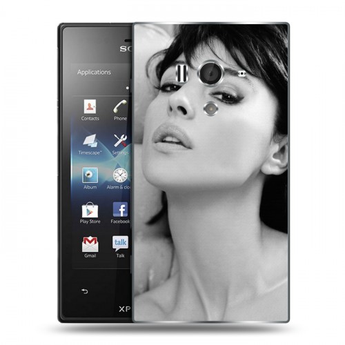 Дизайнерский пластиковый чехол для Sony Xperia acro S Моника Белуччи