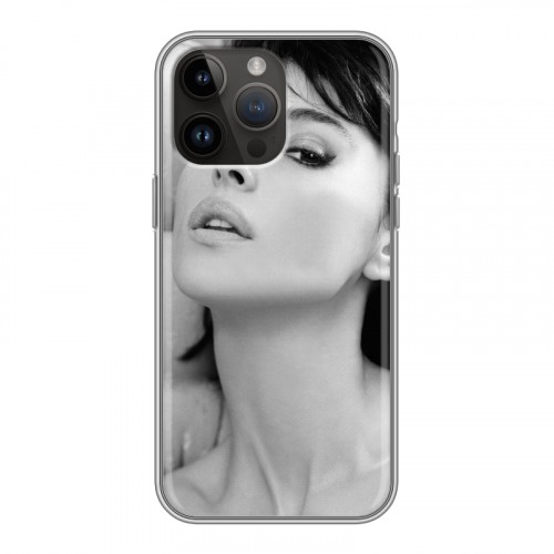 Дизайнерский силиконовый чехол для Iphone 14 Pro Max Моника Белуччи