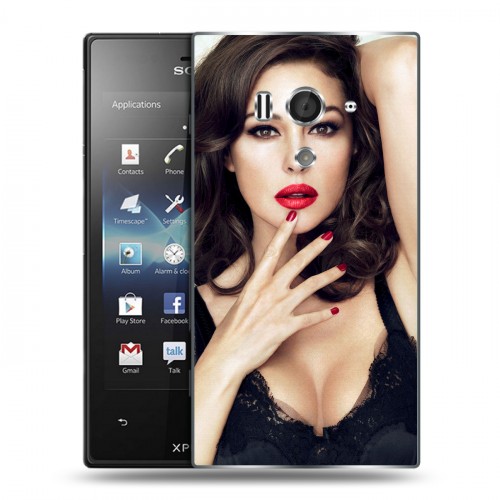 Дизайнерский пластиковый чехол для Sony Xperia acro S Моника Белуччи