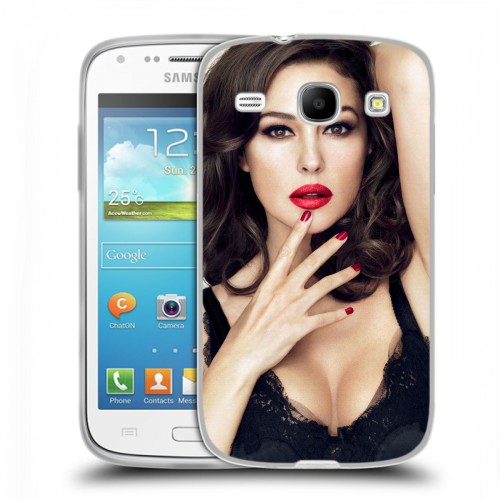 Дизайнерский силиконовый чехол для Samsung Galaxy Core Моника Белуччи