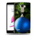 Дизайнерский пластиковый чехол для LG G4 Stylus Новогодние шары