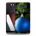 Дизайнерский пластиковый чехол для LG V20 Новогодние шары