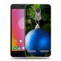 Дизайнерский силиконовый чехол для Lenovo K6 Новогодние шары