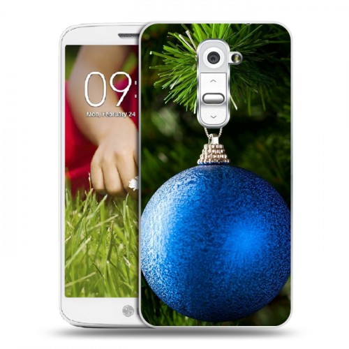 Дизайнерский пластиковый чехол для LG Optimus G2 mini Новогодние шары