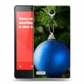 Дизайнерский силиконовый чехол для Xiaomi RedMi Note Новогодние шары