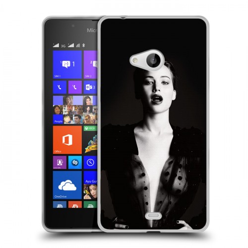 Дизайнерский пластиковый чехол для Microsoft Lumia 540 Дженнифер Лоуренс