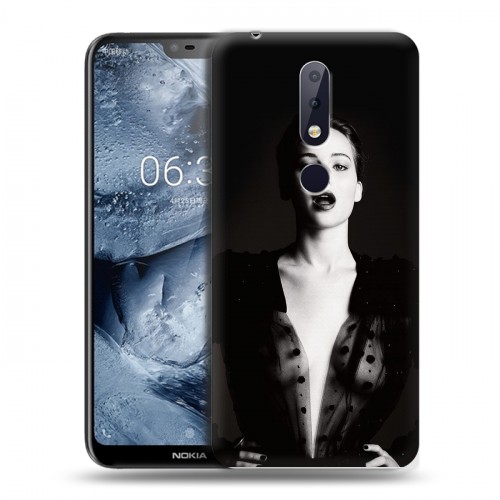 Дизайнерский силиконовый чехол для Nokia 6.1 Plus Дженнифер Лоуренс