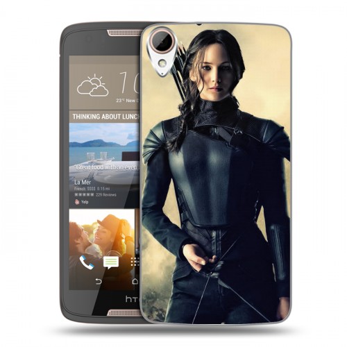 Дизайнерский силиконовый чехол для HTC Desire 828 Дженнифер Лоуренс