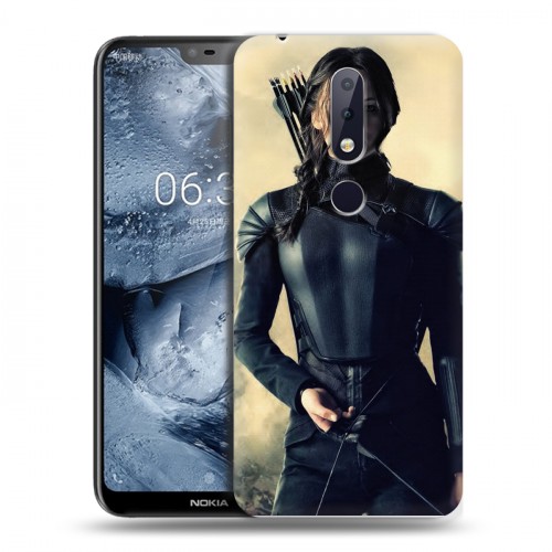 Дизайнерский пластиковый чехол для Nokia 6.1 Plus Дженнифер Лоуренс