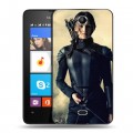 Дизайнерский силиконовый чехол для Microsoft Lumia 430 Dual SIM Дженнифер Лоуренс