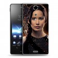 Дизайнерский пластиковый чехол для Sony Xperia TX Дженнифер Лоуренс