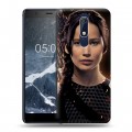 Дизайнерский пластиковый чехол для Nokia 5.1 Дженнифер Лоуренс