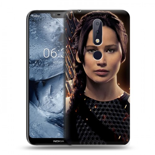 Дизайнерский силиконовый чехол для Nokia 6.1 Plus Дженнифер Лоуренс