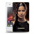 Дизайнерский пластиковый чехол для Sony Xperia E Дженнифер Лоуренс