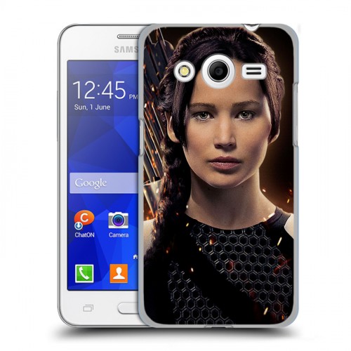 Дизайнерский пластиковый чехол для Samsung Galaxy Core 2 Дженнифер Лоуренс