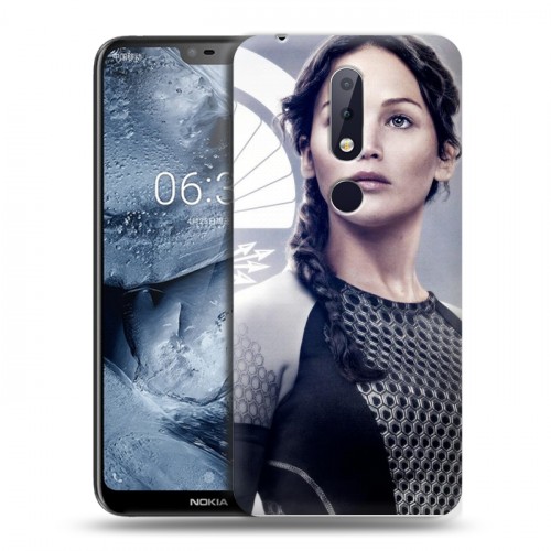 Дизайнерский силиконовый чехол для Nokia 6.1 Plus Дженнифер Лоуренс