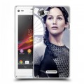 Дизайнерский пластиковый чехол для Sony Xperia L Дженнифер Лоуренс