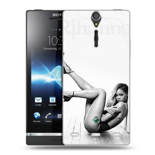 Дизайнерский пластиковый чехол для Sony Xperia S Риана