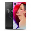 Дизайнерский пластиковый чехол для Sony Xperia L1 Риана