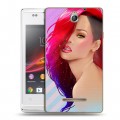 Дизайнерский пластиковый чехол для Sony Xperia E Риана