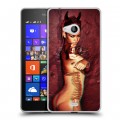 Дизайнерский пластиковый чехол для Microsoft Lumia 540 Риана