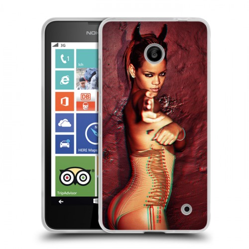 Дизайнерский пластиковый чехол для Nokia Lumia 630/635 Риана