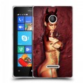 Дизайнерский пластиковый чехол для Microsoft Lumia 435 Риана