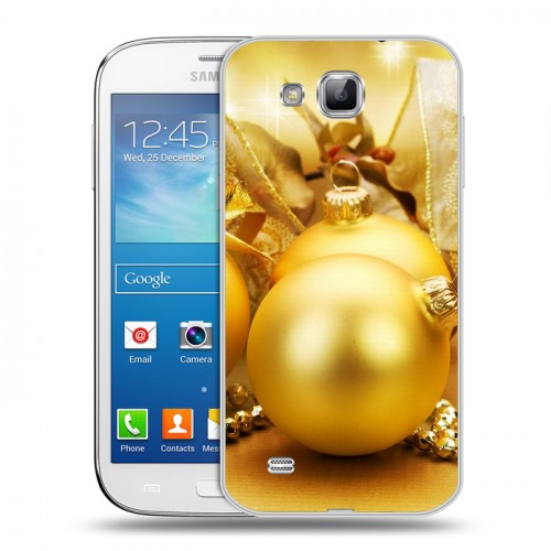 Дизайнерский пластиковый чехол для Samsung Galaxy Premier Новогодние шары