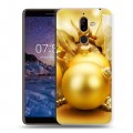 Дизайнерский пластиковый чехол для Nokia 7 Plus Новогодние шары