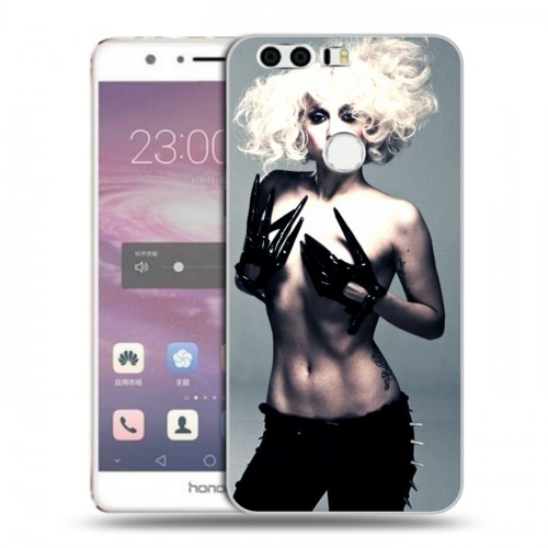 Дизайнерский пластиковый чехол для Huawei Honor 8 Леди Гага
