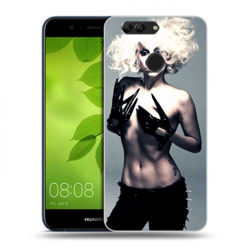 Дизайнерский пластиковый чехол для Huawei Nova 2 Plus Леди Гага