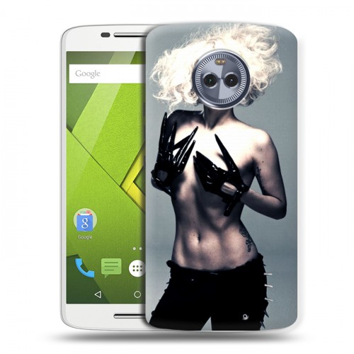 Дизайнерский пластиковый чехол для Motorola Moto X4 Леди Гага