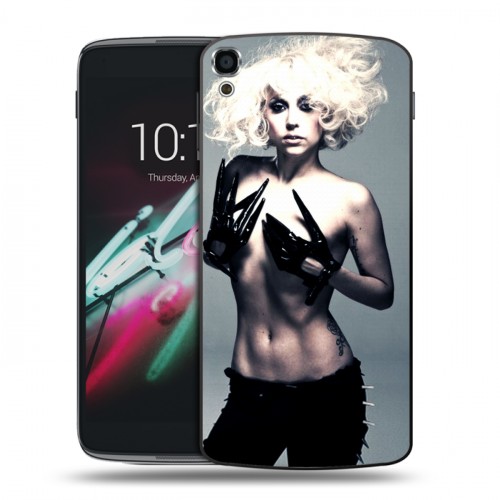 Дизайнерский пластиковый чехол для Alcatel One Touch Idol 3 (5.5) Леди Гага
