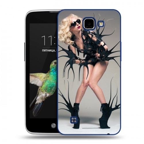 Дизайнерский пластиковый чехол для LG K4 Леди Гага