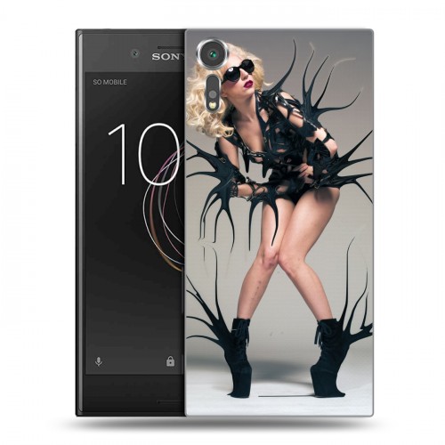 Дизайнерский пластиковый чехол для Sony Xperia XZs Леди Гага