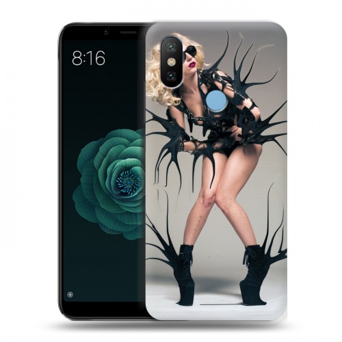 Дизайнерский силиконовый чехол для Xiaomi Mi A2 Леди Гага
