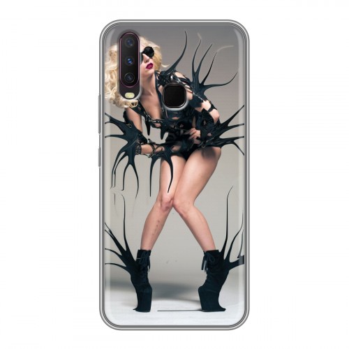 Дизайнерский силиконовый с усиленными углами чехол для Vivo Y17 Леди Гага
