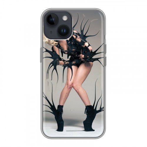 Дизайнерский пластиковый чехол для Iphone 14 Леди Гага