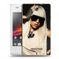 Дизайнерский пластиковый чехол для Sony Xperia E Леди Гага