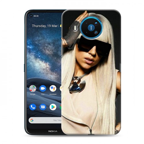 Дизайнерский силиконовый чехол для Nokia 8.3 Леди Гага