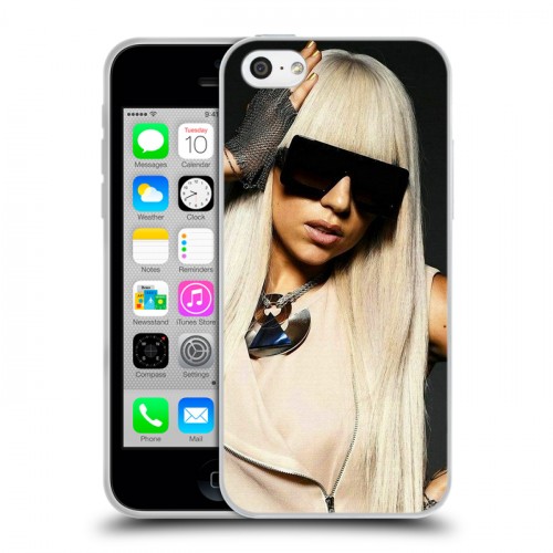 Дизайнерский пластиковый чехол для Iphone 5c Леди Гага