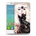 Дизайнерский силиконовый чехол для Alcatel One Touch POP 3 5 Леди Гага