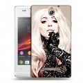 Дизайнерский пластиковый чехол для Sony Xperia E Леди Гага