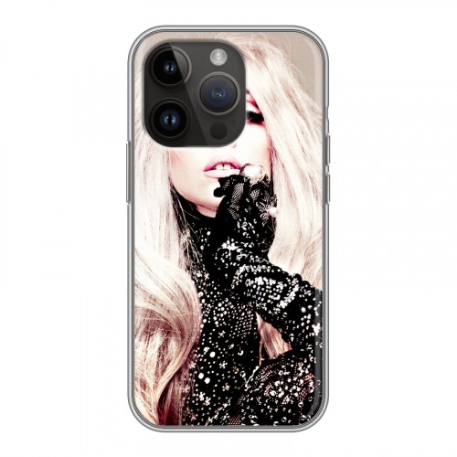 Дизайнерский силиконовый чехол для Iphone 14 Pro Леди Гага
