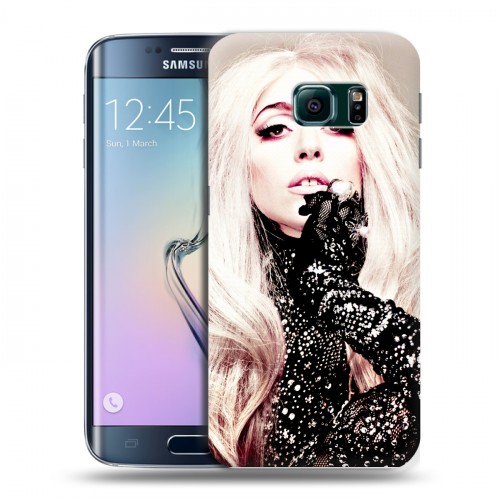 Дизайнерский пластиковый чехол для Samsung Galaxy S6 Edge Леди Гага