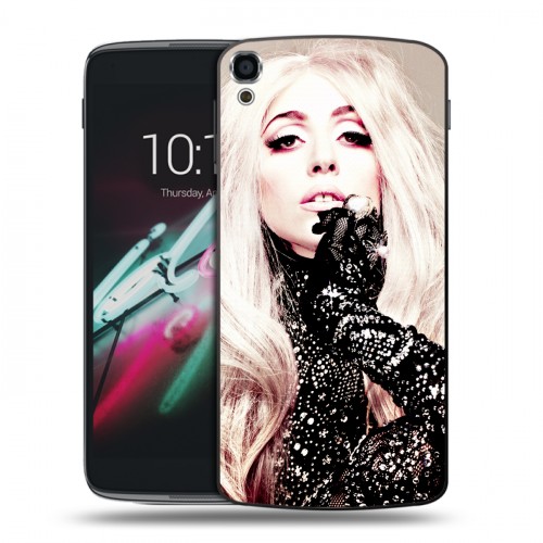 Дизайнерский пластиковый чехол для Alcatel One Touch Idol 3 (5.5) Леди Гага