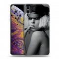 Дизайнерский силиконовый чехол для Iphone Xs Max Леди Гага