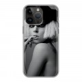 Дизайнерский пластиковый чехол для Iphone 14 Pro Max Леди Гага